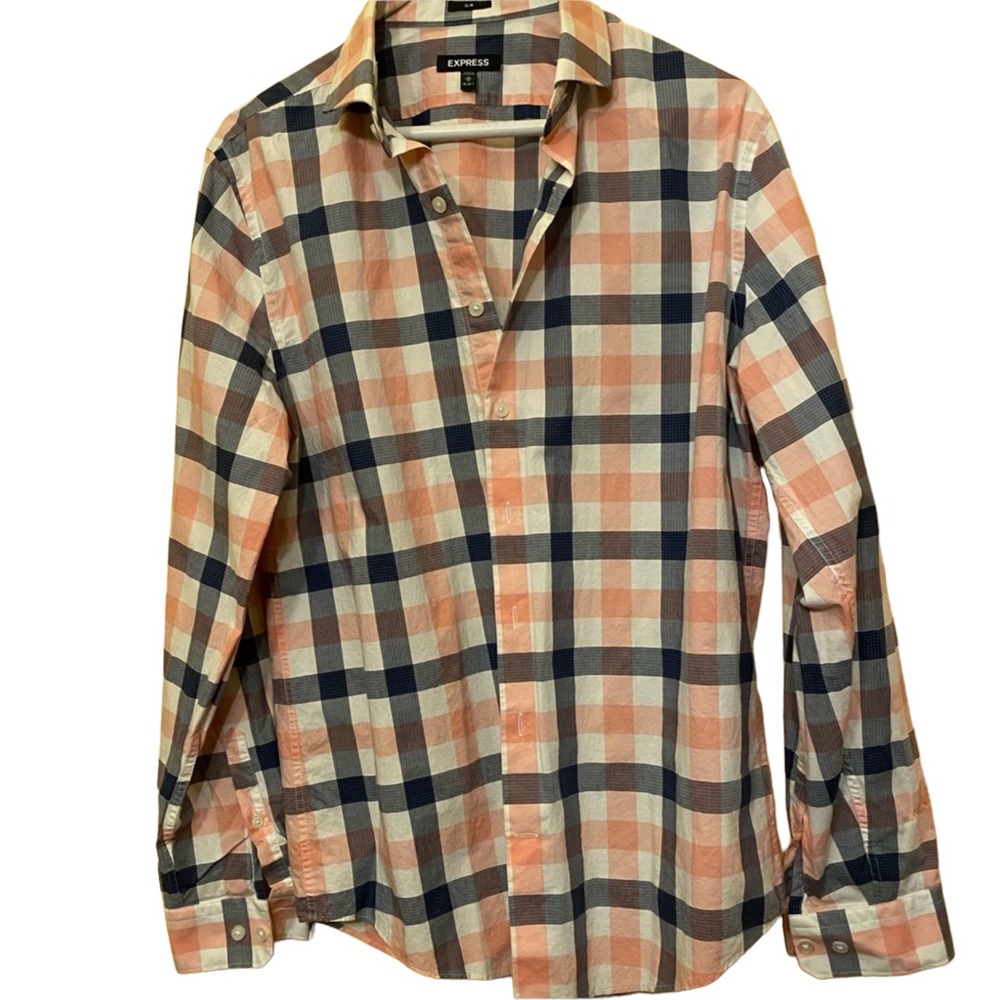 Express Button Down Cotton Shirt, size M